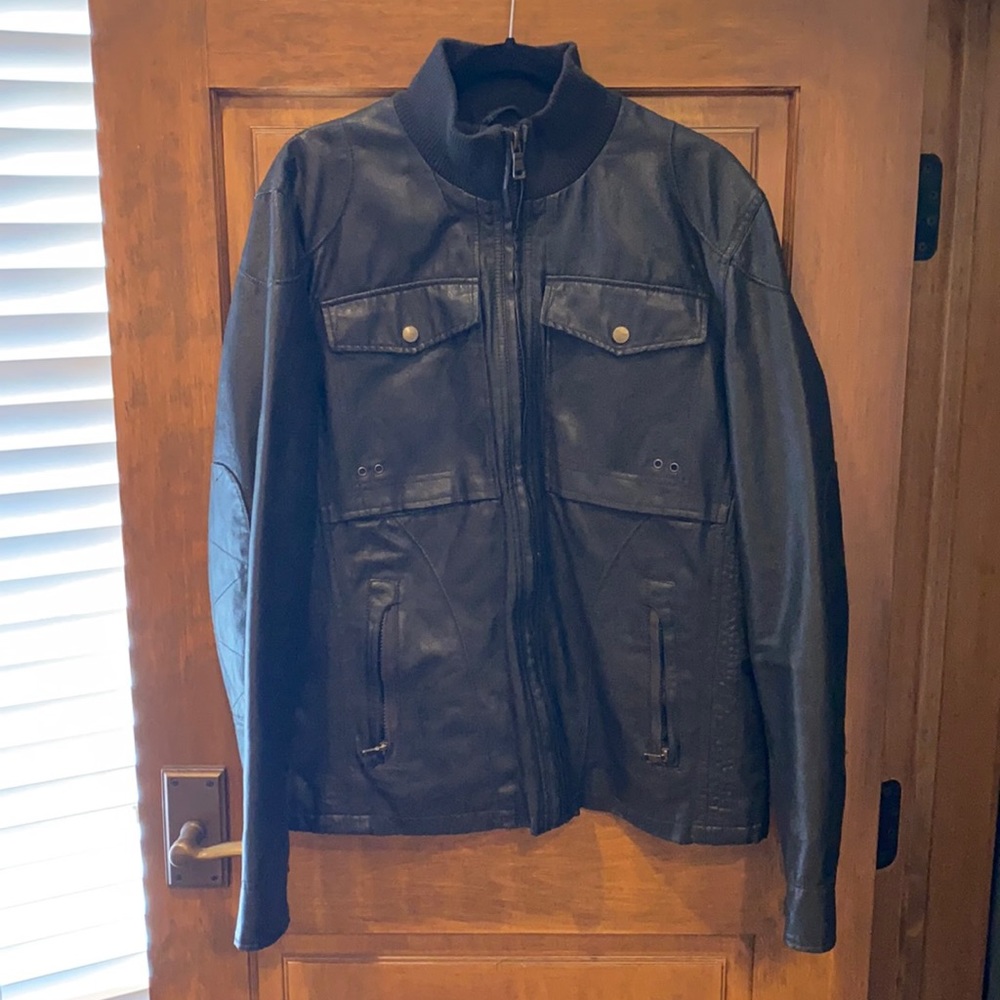 ZARA men’s leather jacket